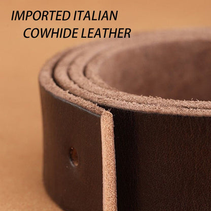 Men's Belt - 's Genuine Leather Set 2-Pack Alloy Pin Buckle, 4 Color Combos, Waist 30 - product detail view 13