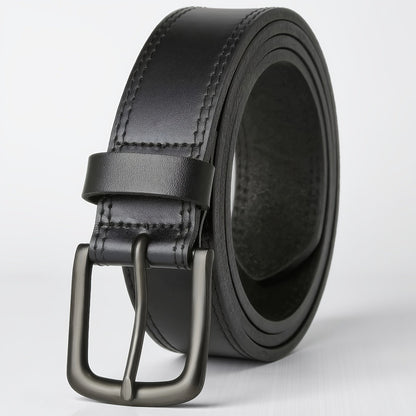 Men's Belt - 's Leather Full Grain Genuine Leather Handmade Dress Stainless Steel - product detail view 29