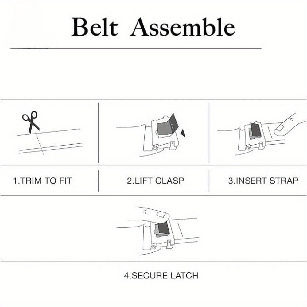 Men's Belt - Sliding Ratchet for 2 Pack 1-3/8" Leather Adjustable No-Hole Set, Dress & - product detail view 14