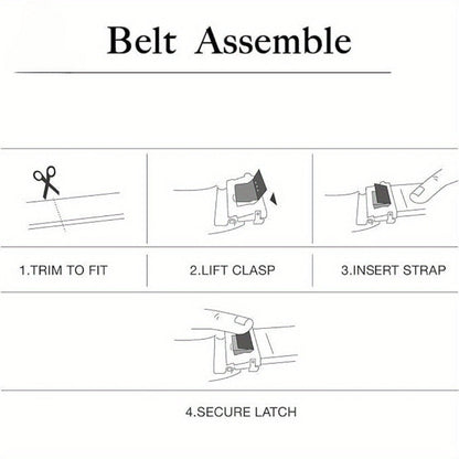 Men's Belt - Sliding Ratchet for 2 Pack 1-3/8" Leather Adjustable No-Hole Set, Dress & - product detail view 14