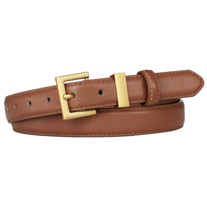 Women's Belt - Square Buckle for - Color Block Casual Dress for Jeans Pants Dresses, Hand - product detail view 8