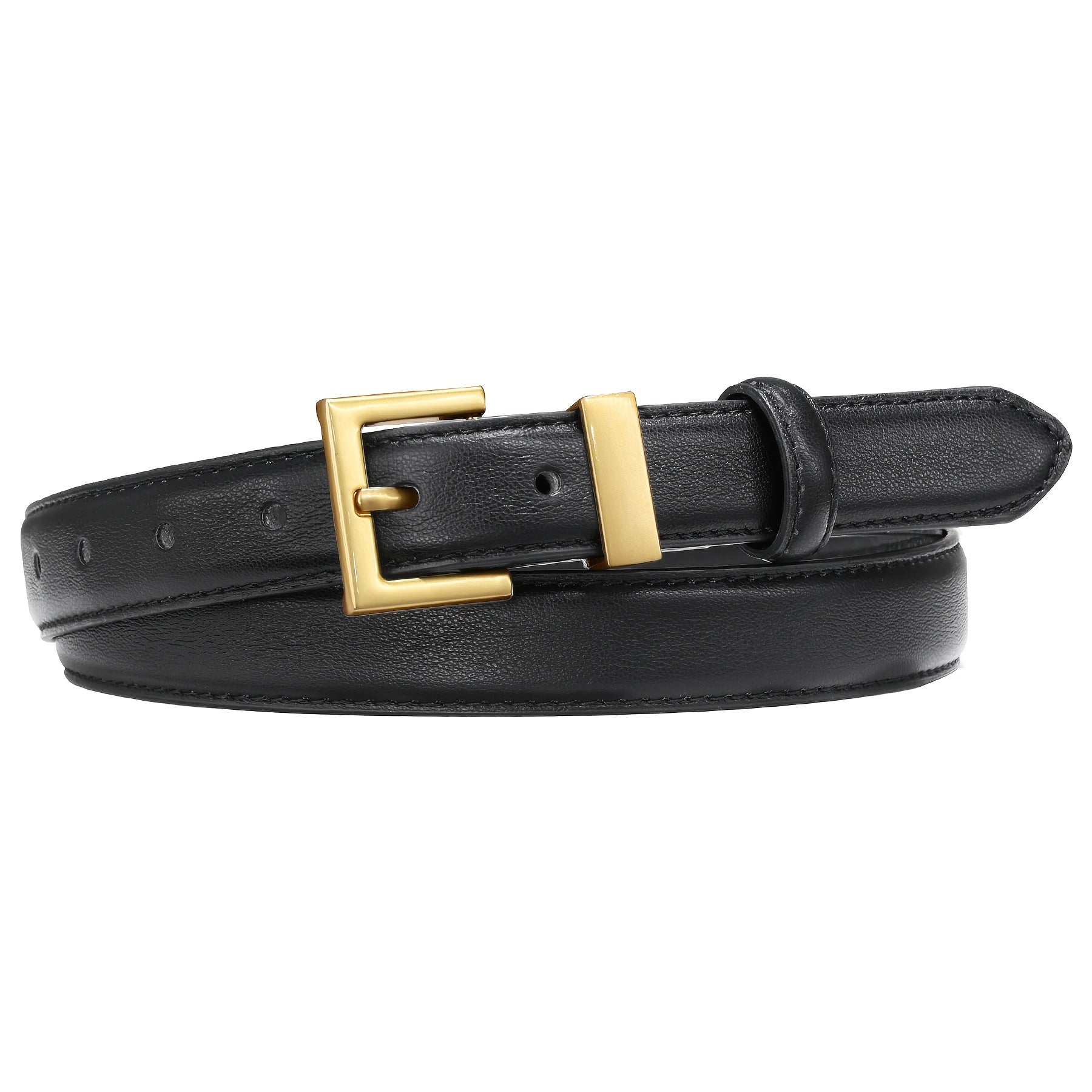 Women's Belt - Square Buckle for - Color Block Casual Dress for Jeans Pants Dresses, Hand - product detail view 13