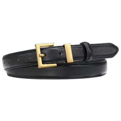 Women's Belt - Square Buckle for - Color Block Casual Dress for Jeans Pants Dresses, Hand - product detail view 13
