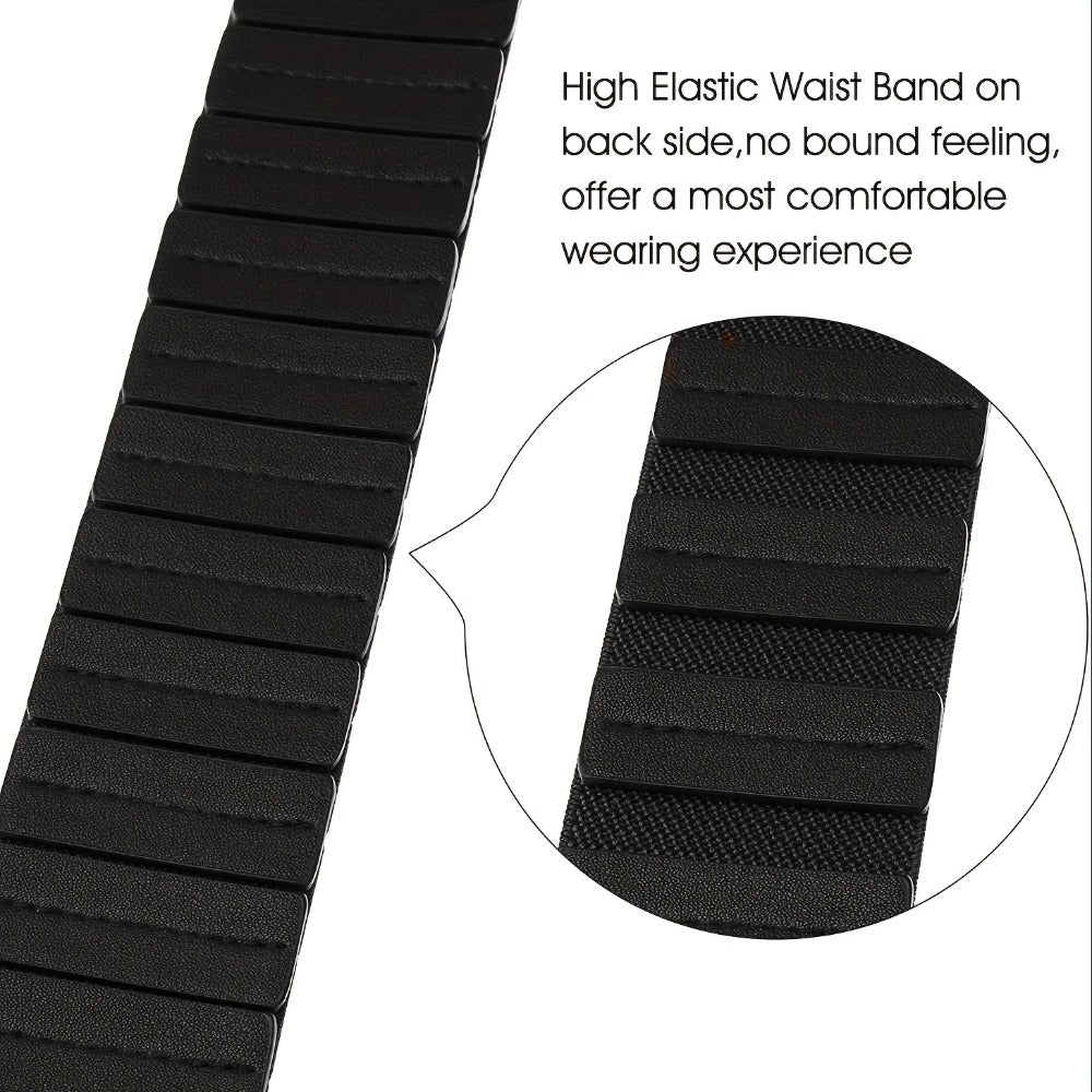 Women's Belt - Wide Elastic Retro Vintage Waist Interlocking Alloy Buckle Punk Style - product detail view 8