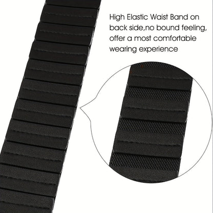 Women's Belt - Wide Elastic Retro Vintage Waist Interlocking Alloy Buckle Punk Style - product detail view 8