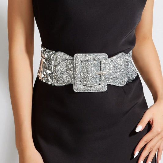 Women's Belt - Wide Waist for Butterfly Buckle Girdle - French Fashion Elegant Cincher - product detail view 2