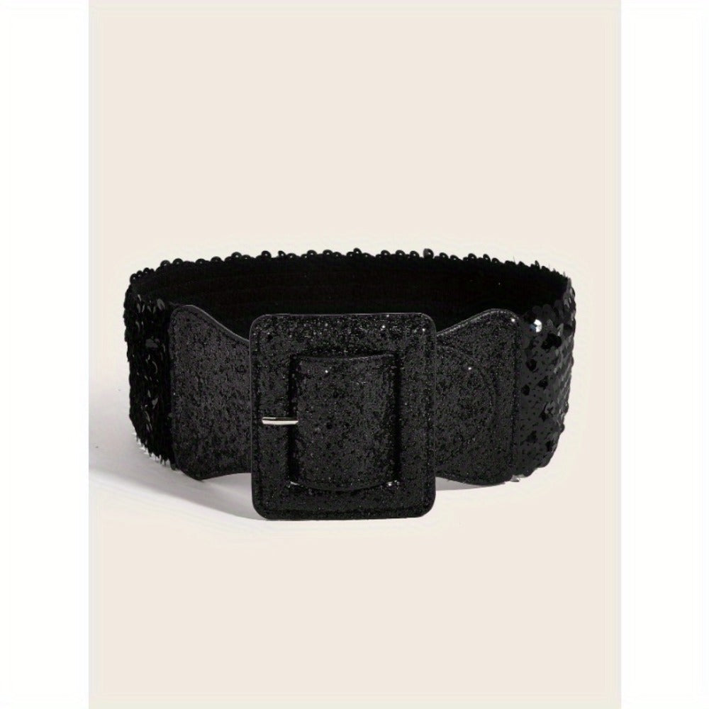 Women's Belt - Wide Waist for Butterfly Buckle Girdle - French Fashion Elegant Cincher - product detail view 3