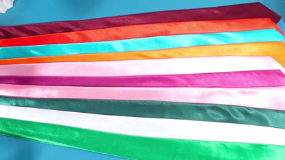 Men's Necktie - Bulk 24 Pack Solid Color Satin Ties for - Wholesale Groomsmen Wedding - product detail view 8