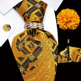 Golden Paisley Tie Set -62+7