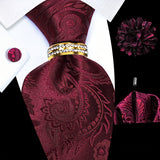 Burgundy Tie Set -159+159