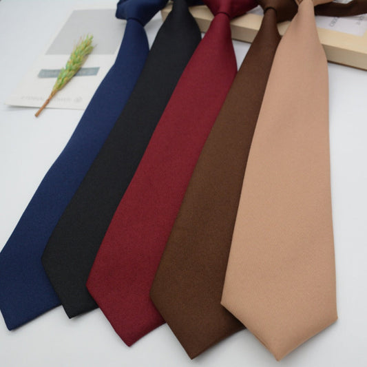 Men's Necktie - Pre-Tied Knotless Adjustable Tie 5 Pack for & Women Academic Style for - product detail view 2