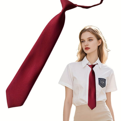 Men's Necktie - Pre-Tied Knotless Adjustable Tie 5 Pack for & Women Academic Style for - product detail view 5