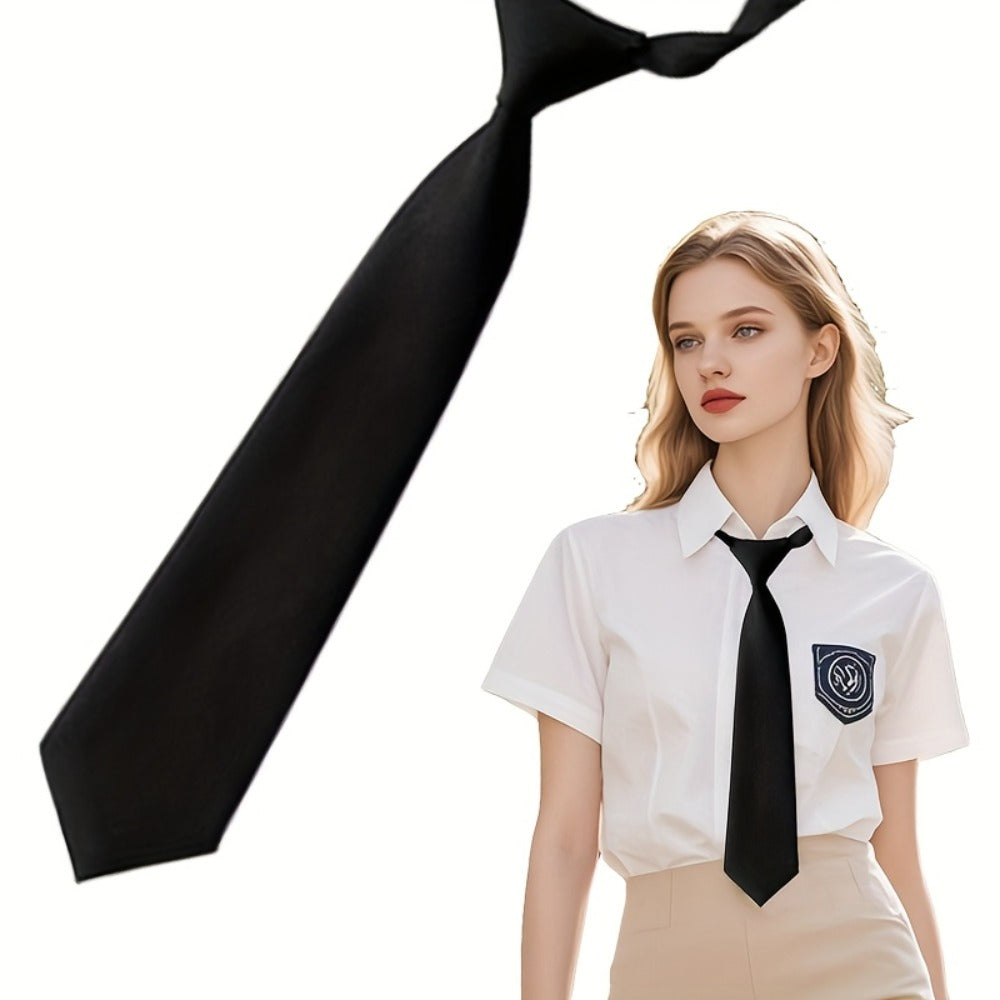 Men's Necktie - Pre-Tied Knotless Adjustable Tie 5 Pack for & Women Academic Style for - product detail view 7