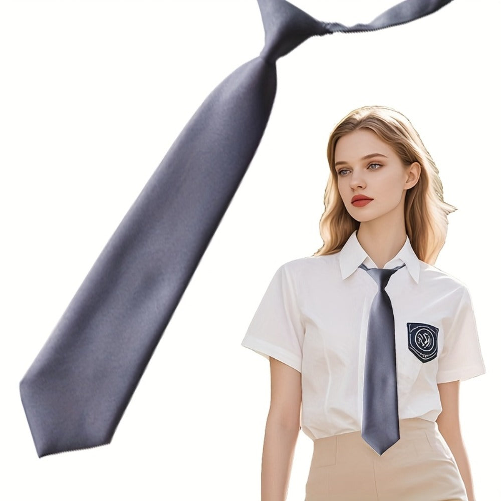Men's Necktie - Pre-Tied Knotless Adjustable Tie 5 Pack for & Women Academic Style for - product detail view 9