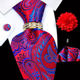 Red Paisley Tie Set -59+2