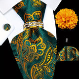 Golden Paisley Tie Set -248+7