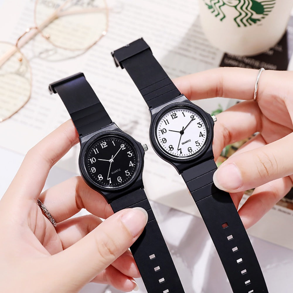 Men's Quartz Watch - Analog Set of 2 - Minimalist Round Face Casual Wristwatch with Movement - product detail view 7