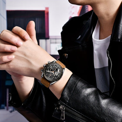 Men's Quartz Watch - BENYAR Luminous Chronograph Analog Big Face Business Sport Casual Fashion - product detail view 10