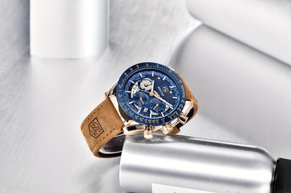 Men's Quartz Watch - BENYAR Luminous Chronograph Analog Big Face Business Sport Casual Fashion - product detail view 18