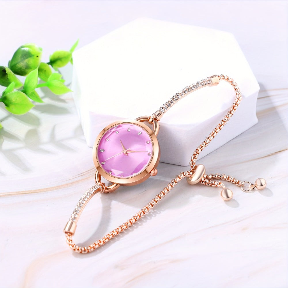 Women's Quartz Watch - Bracelet for Hexagonal Case Stainless Steel Analog Dress Wristwatch Petite - product detail view 12