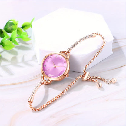 Women's Quartz Watch - Bracelet for Hexagonal Case Stainless Steel Analog Dress Wristwatch Petite - product detail view 12