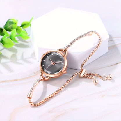 Women's Quartz Watch - Bracelet for Hexagonal Case Stainless Steel Analog Dress Wristwatch Petite - product detail view 14