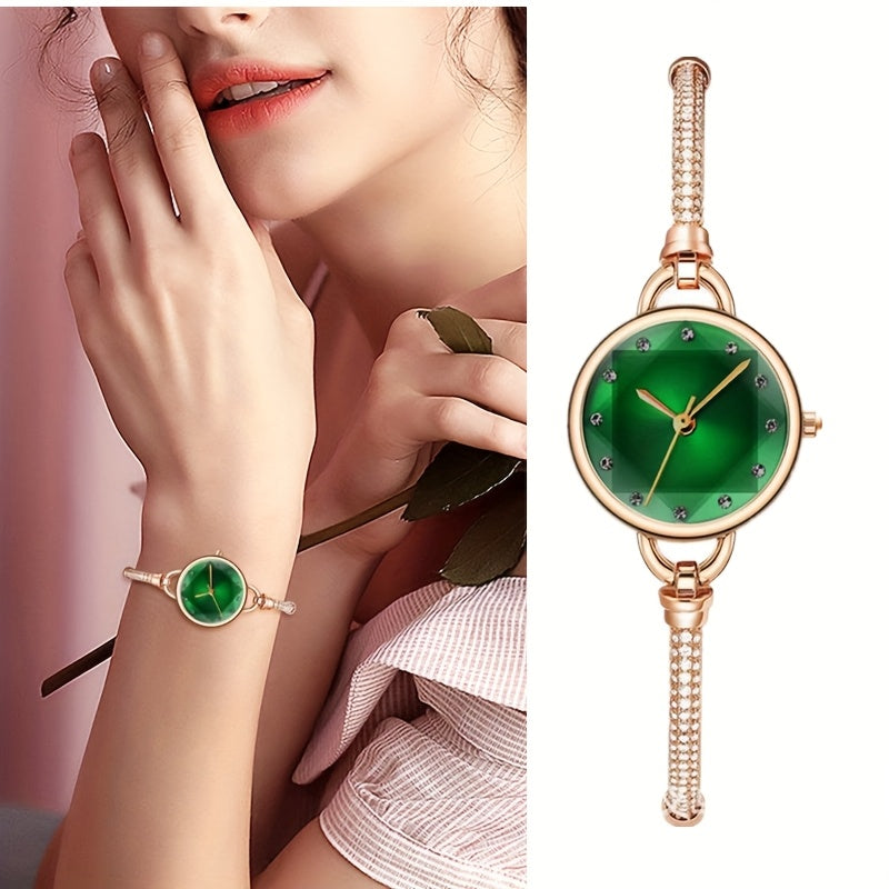 Women's Quartz Watch - Bracelet for Hexagonal Case Stainless Steel Analog Dress Wristwatch Petite - product detail view 18