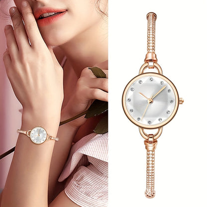 Women's Quartz Watch - Bracelet for Hexagonal Case Stainless Steel Analog Dress Wristwatch Petite - product detail view 20