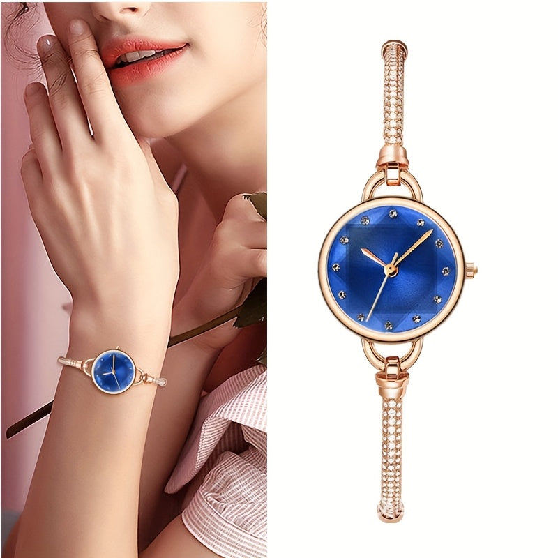 Women's Quartz Watch - Bracelet for Hexagonal Case Stainless Steel Analog Dress Wristwatch Petite - product detail view 21