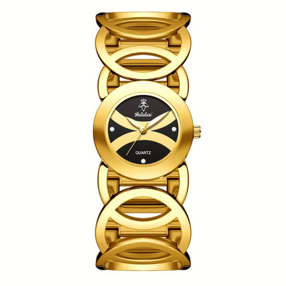 Women's Quartz Watch - Butterfly Rhinestone 's Gold Silver Tone Glowing Dial Elegant Fashion - product detail view 5
