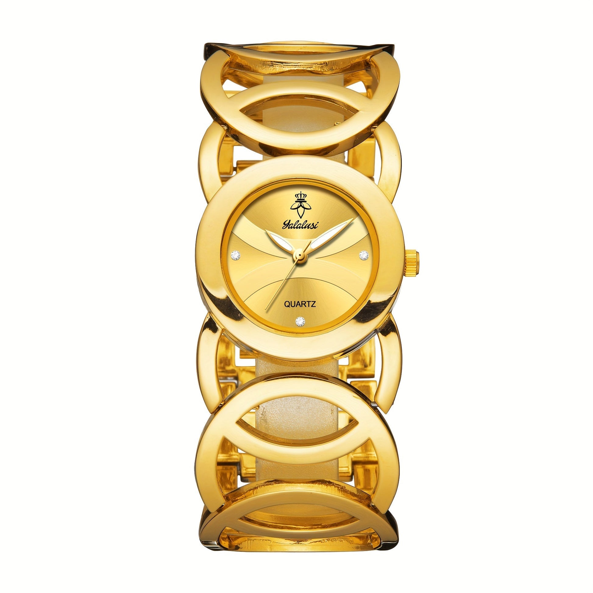 Women's Quartz Watch - Butterfly Rhinestone 's Gold Silver Tone Glowing Dial Elegant Fashion - product detail view 13