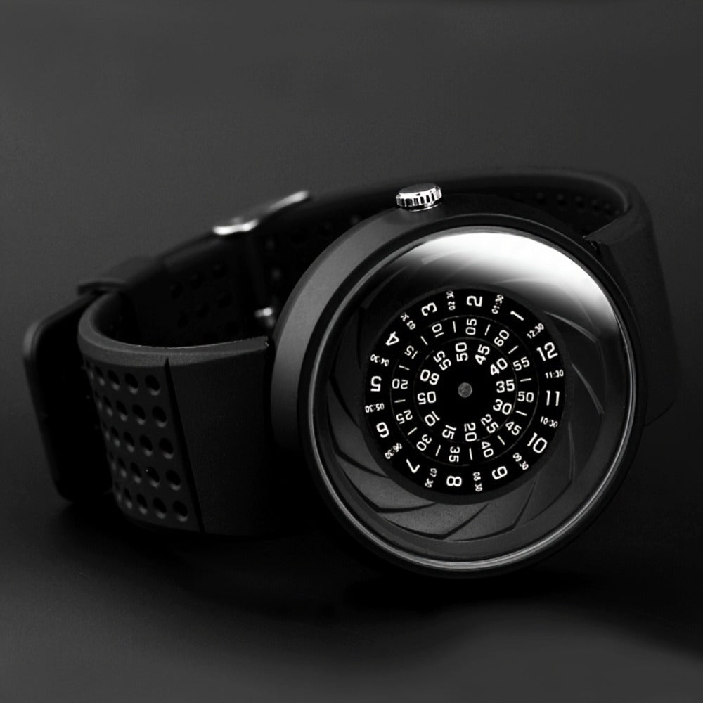Men's Quartz Watch - Concept Password Dial for Unique Fashion Wristwatch with Extra Strap & - main product view