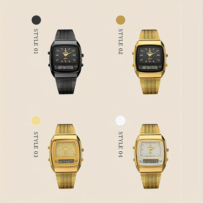 Men's Quartz Watch - Dual Display for Women LIEBIG Luxury Business Wristwatch with Digital - product detail view 12