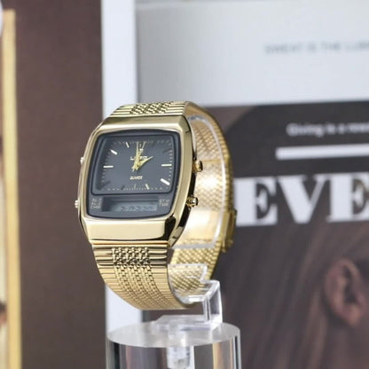 Men's Quartz Watch - Dual Display for Women LIEBIG Luxury Business Wristwatch with Digital - product detail view 13