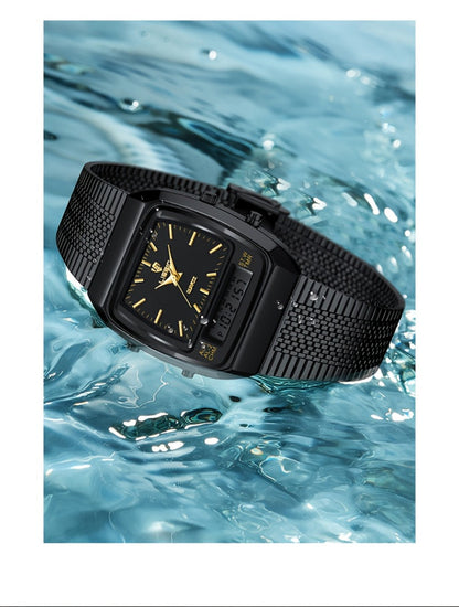 Men's Quartz Watch - Dual Display for Women LIEBIG Luxury Business Wristwatch with Digital - product detail view 18