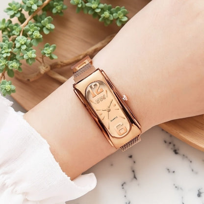 Women's Quartz Watch - Fashion Casual for Innovative Analog Dial, Everyday Wristwatch, Versatile - product detail view 2