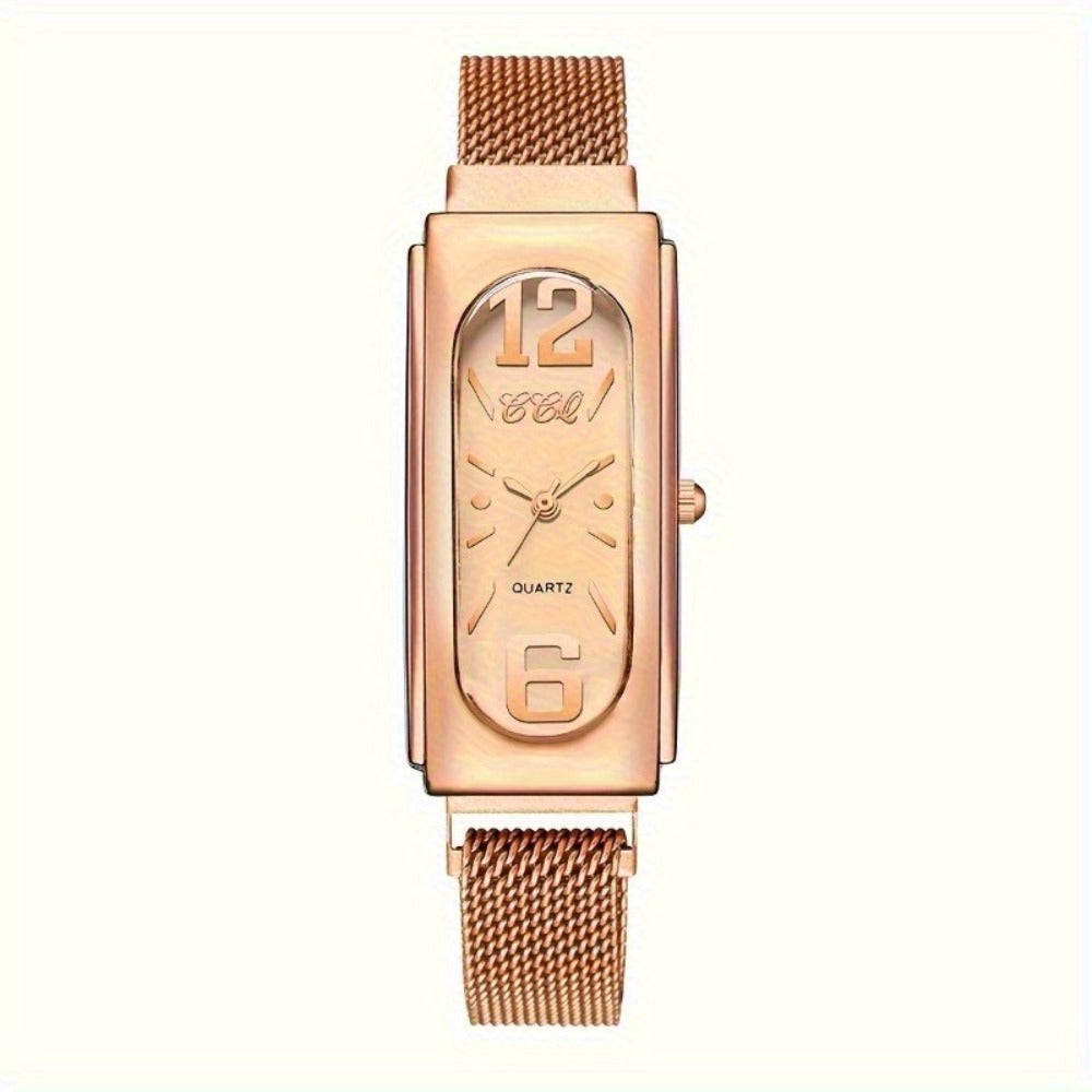 Women's Quartz Watch - Fashion Casual for Innovative Analog Dial, Everyday Wristwatch, Versatile - product detail view 3
