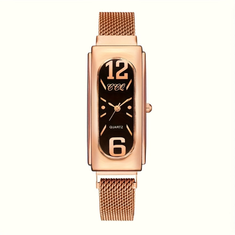 Women's Quartz Watch - Fashion Casual for Innovative Analog Dial, Everyday Wristwatch, Versatile - product detail view 5