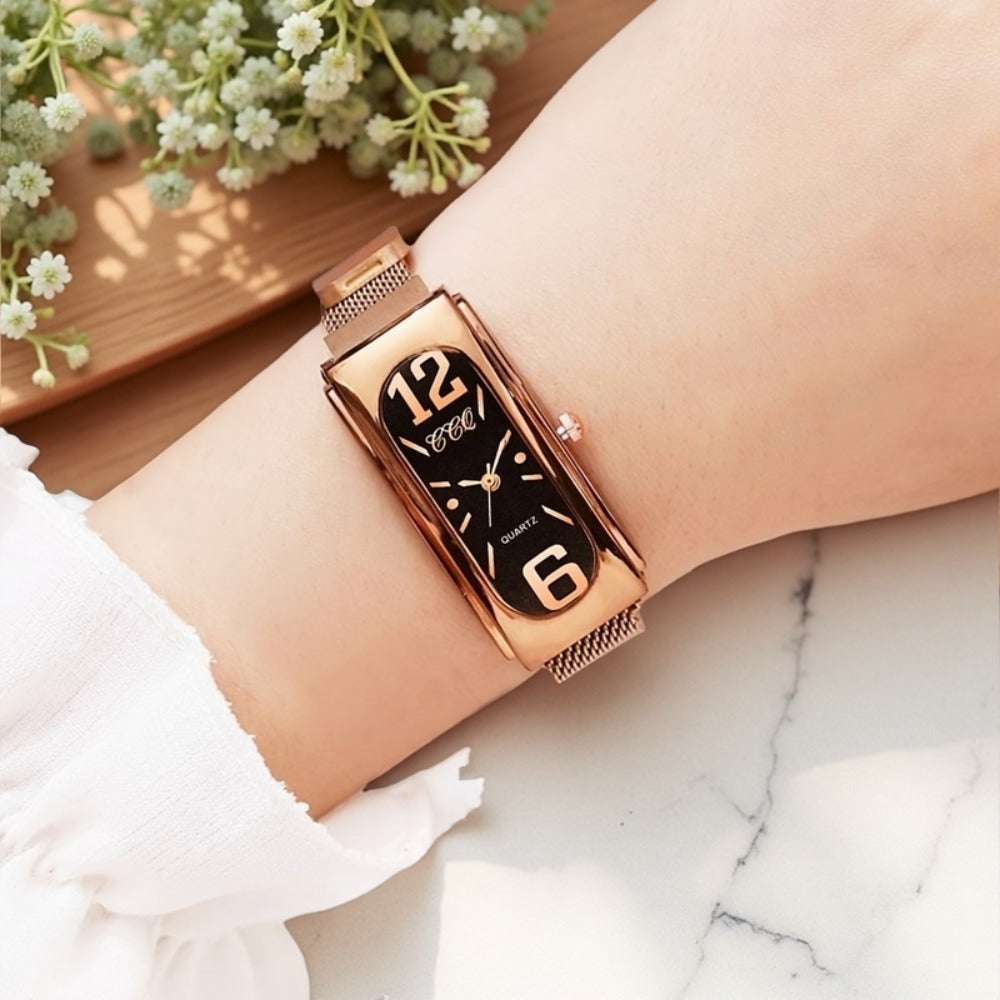 Women's Quartz Watch - Fashion Casual for Innovative Analog Dial, Everyday Wristwatch, Versatile - product detail view 8