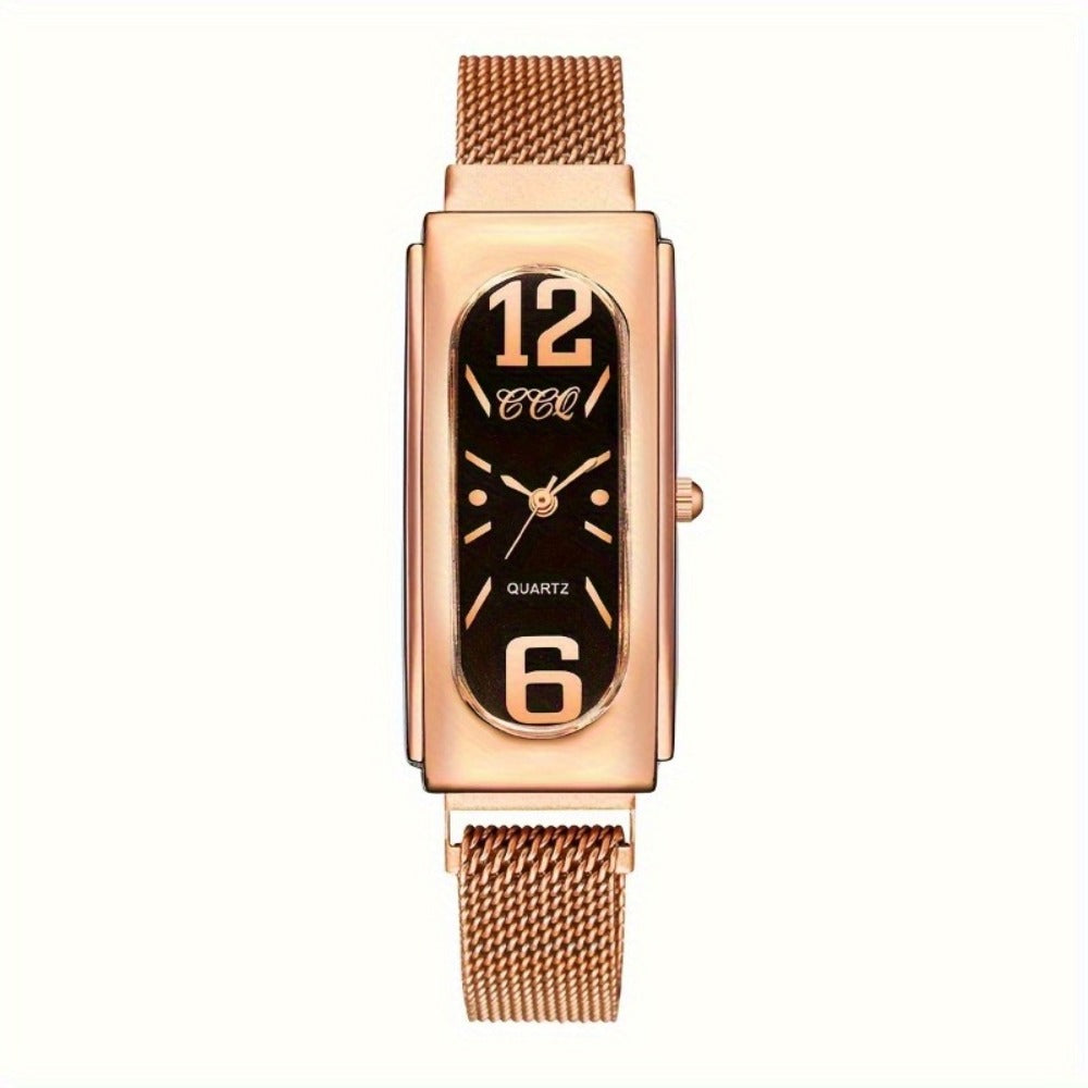 Women's Quartz Watch - Fashion Casual for Innovative Analog Dial, Everyday Wristwatch, Versatile - product detail view 9