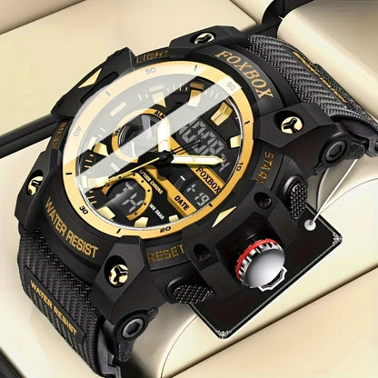 Men's Quartz Watch - FOXBOX LED Digital Night Light Stopwatch Multifunctional Outdoor Hiking - product detail view 5