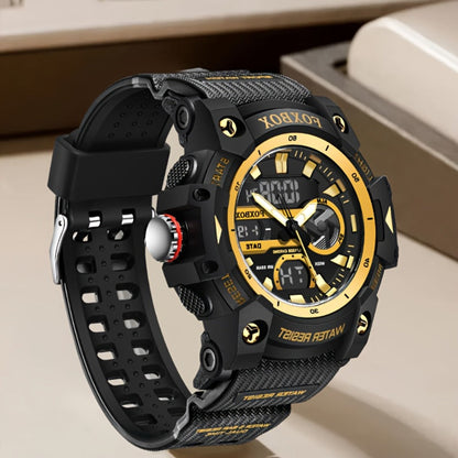 Men's Quartz Watch - FOXBOX LED Digital Night Light Stopwatch Multifunctional Outdoor Hiking - product detail view 6