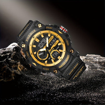 Men's Quartz Watch - FOXBOX LED Digital Night Light Stopwatch Multifunctional Outdoor Hiking - product detail view 8
