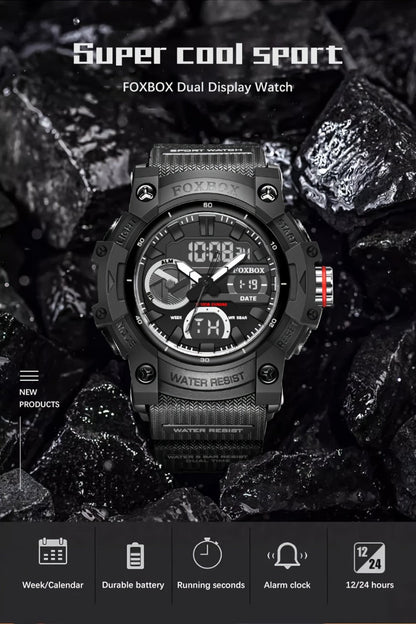Men's Quartz Watch - FOXBOX LED Digital Night Light Stopwatch Multifunctional Outdoor Hiking - product detail view 15