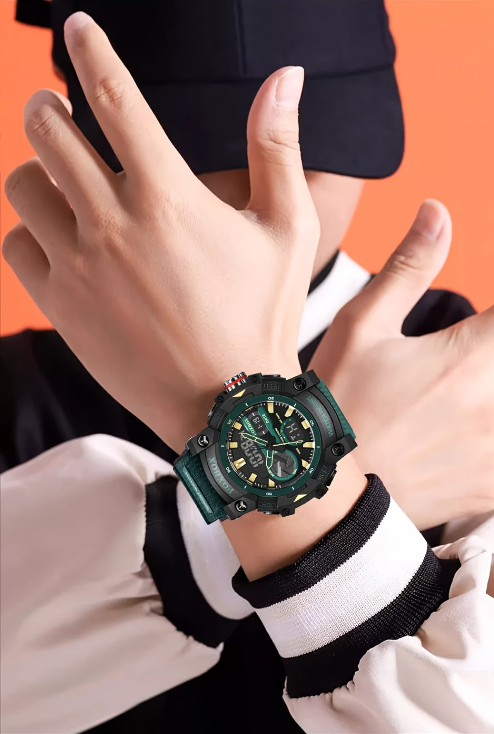 Men's Quartz Watch - FOXBOX LED Digital Night Light Stopwatch Multifunctional Outdoor Hiking - product detail view 20