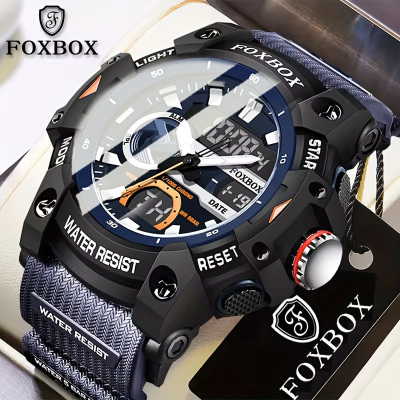 Men's Quartz Watch - FOXBOX LED Digital Night Light Stopwatch Multifunctional Outdoor Hiking - product detail view 21