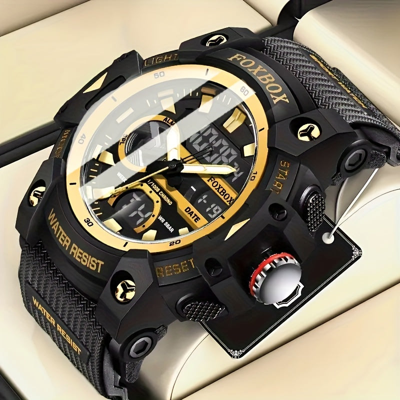 Men's Quartz Watch - FOXBOX LED Digital Night Light Stopwatch Multifunctional Outdoor Hiking - product detail view 22