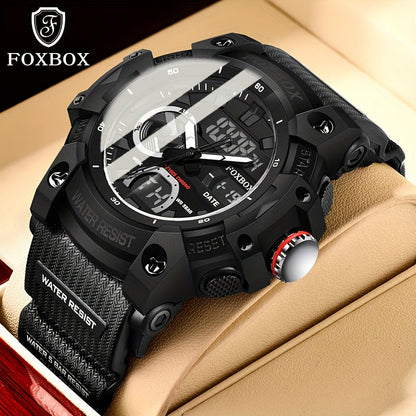 Men's Quartz Watch - FOXBOX LED Digital Night Light Stopwatch Multifunctional Outdoor Hiking - product detail view 23