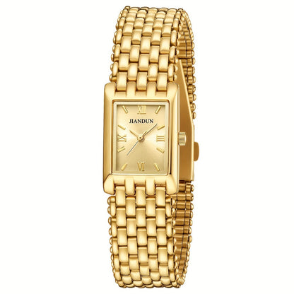 Women's Quartz Watch - Gold Bracelet for Vintage Ladies Wristwatch, Stainless Steel Band - main product view