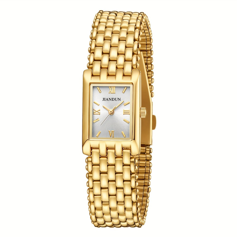 Women's Quartz Watch - Gold Bracelet for Vintage Ladies Wristwatch, Stainless Steel Band - product detail view 6